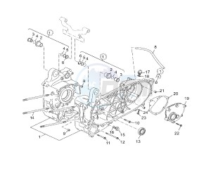 YP R X-MAX 125 drawing CRANKCASE