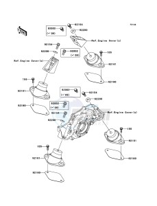 JET SKI STX-15F JT1500A8F FR drawing Engine Mount