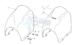 Breva IE 750 drawing Front body - Front fairing