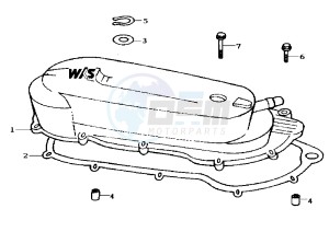 JET - 100 cc drawing CLUTCH COVER