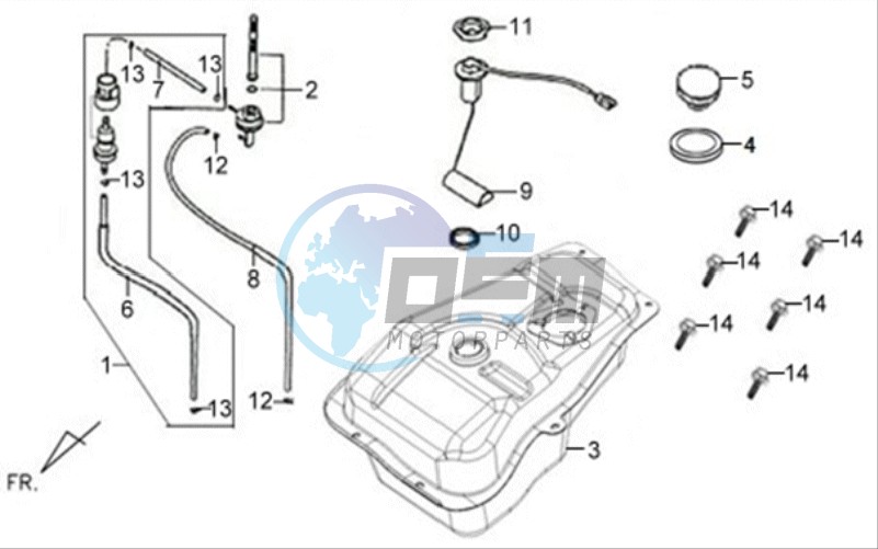 FUEL TANK - FUEL CUT