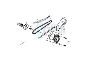 FIDDLE III 50 L4-L6 drawing CHAIN / CHAIN TENSIONER  / CHAIN GUIDE