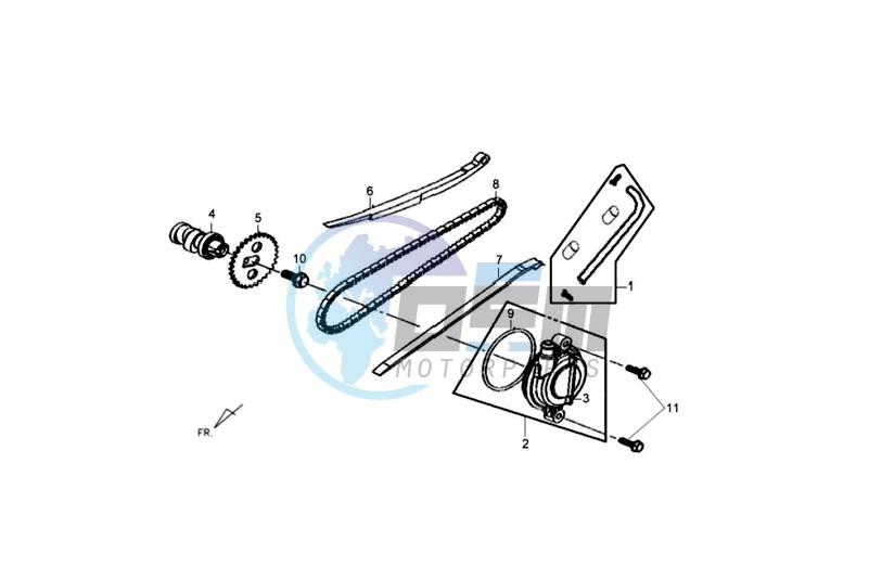 CHAIN / CHAIN TENSIONER  / CHAIN GUIDE