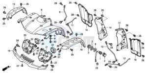 TRX350FM FOURTRAX drawing FRONT FENDER