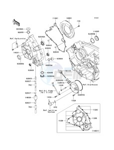 KVF 750 A [BRUTE FORCE 750 4X4] (A1) A1 drawing ENGINE COVER-- S- -