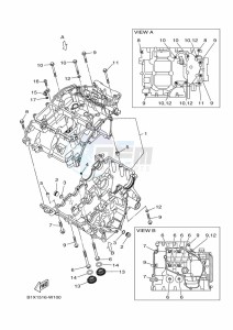 YZF320-A YZF-R3 (B2X8) drawing CRANKCASE