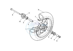 BW'S NEXT GENERATION 50 drawing FRONT WHEEL