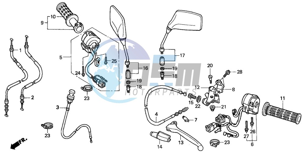 HANDLE LEVER/SWITCH/CABLE (3)