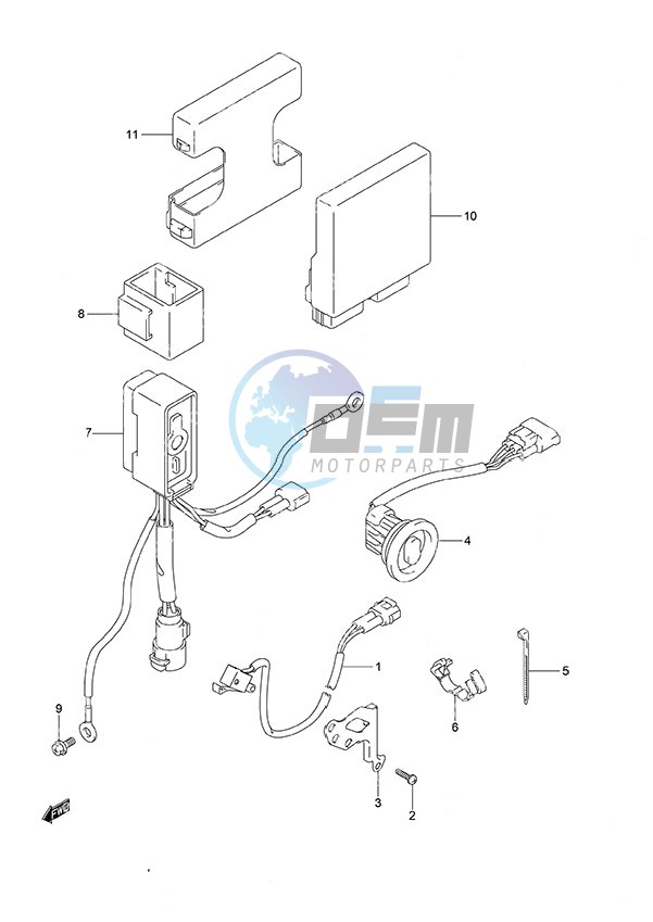 PTT Switch/Engine Control Unit