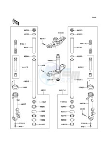 ER 650 C [ER-6N](9F) C9F drawing FRONT FORK