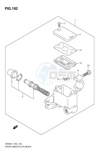 AN400 (E2) Burgman drawing FRONT MASTER CYLINDER (AN400L1 E19)