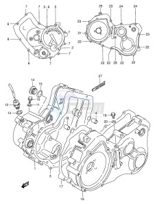 LT-F300 (E24) drawing CRANKCASE COVER