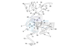 Leonardo 250-300 (eng. Minarelli) drawing Secondary air