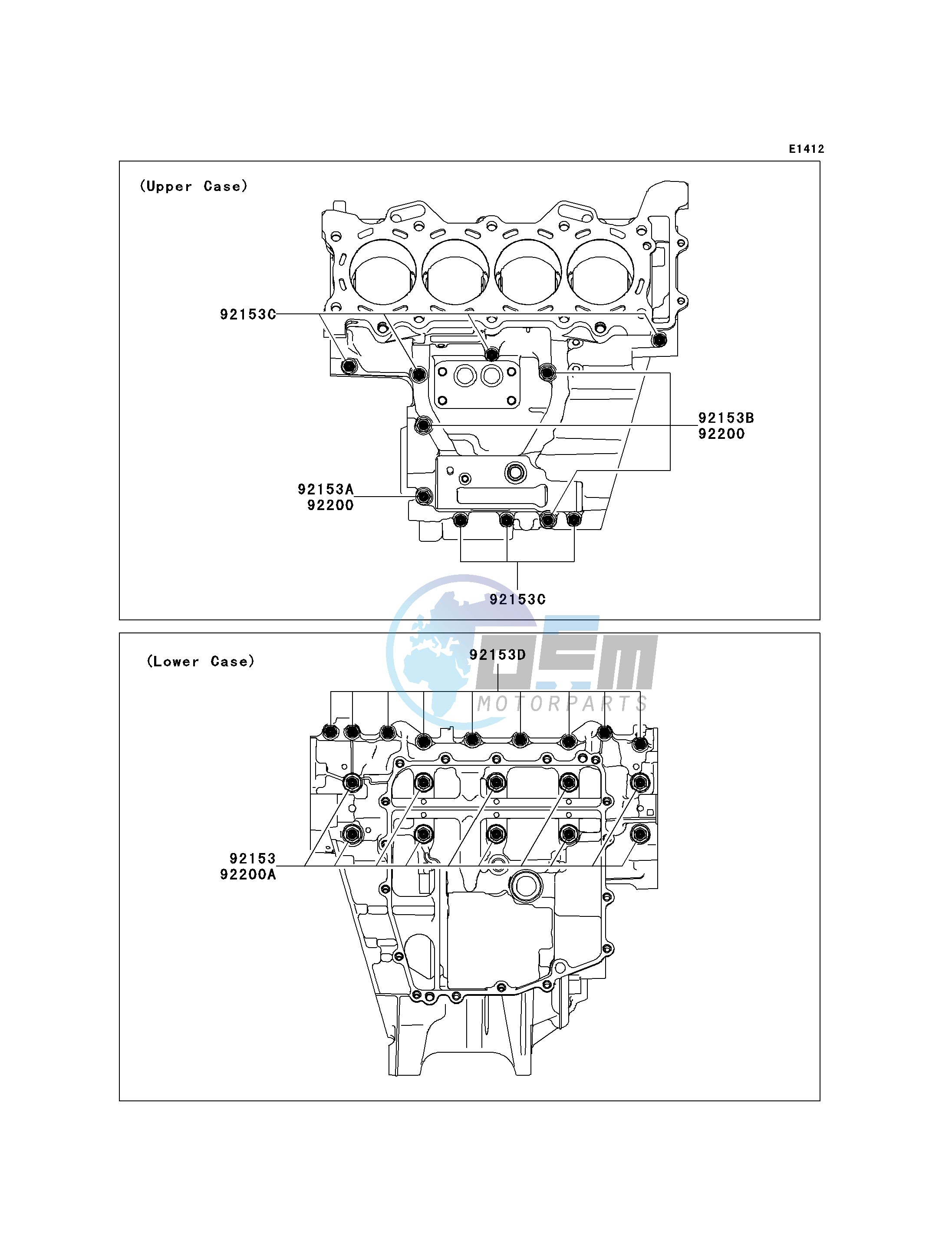 CRANKCASE BOLT PATTERN