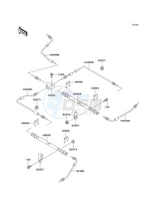 KAF 620 A6 [MULE 2510 4X4] (A6) [MULE 2510 4X4] drawing BRAKE PIPING