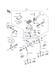 ZX 600 E [NINJA ZX-6] (E4-E6) [NINJA ZX-6] drawing FRONT MASTER CYLINDER