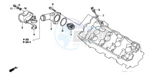 CBF600SA drawing THERMOSTAT