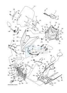 XP500 T-MAX 530 (59CS) drawing WINDSHIELD