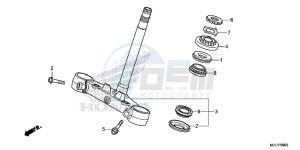 NC750DE Integra - NC750D Europe Direct - (ED) drawing STEERING STEM