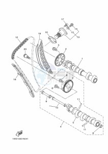 MT-07 ABS MTN690-U (B8M3) drawing CAMSHAFT & CHAIN