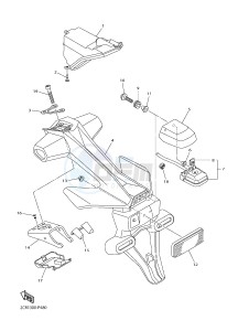 YZF-R1 998 R1 (BX41) drawing TAILLIGHT