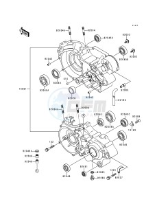 KX 500 E [KX500] (E4-E8) [KX500] drawing CRANKCASE