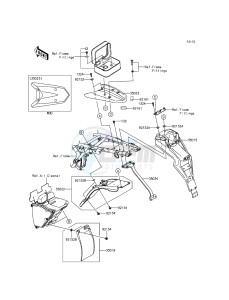 KLX150L KLX150EEF XX (EU ME A(FRICA) drawing Rear Fender(s)