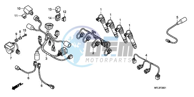 SUB HARNESS (CBR1000RR)