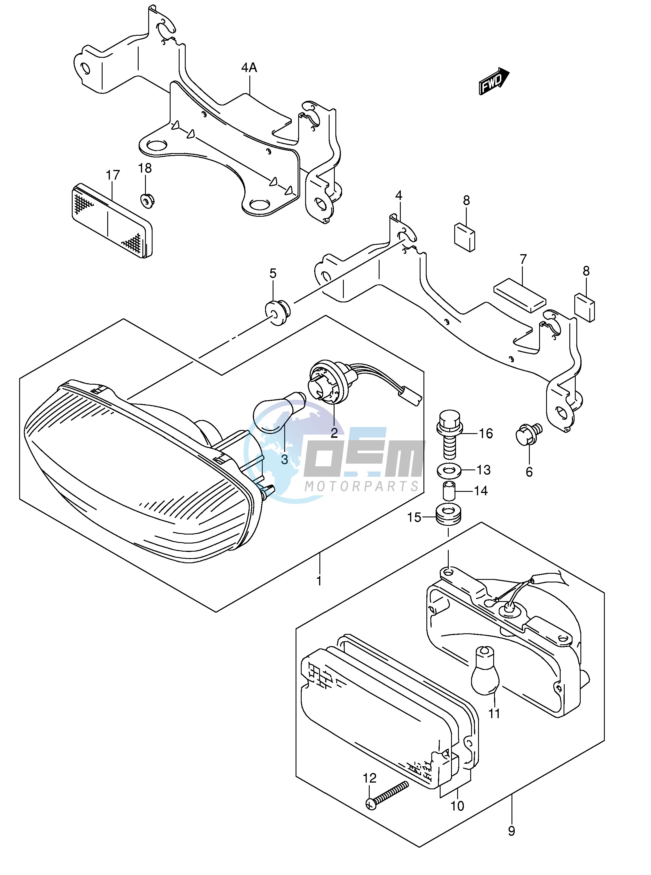 REAR COMBINATION (LT-F250K2 K3 E17,E24)