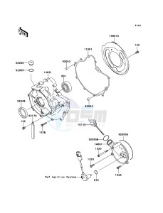 KVF360 4x4 KVF360ADF EU GB drawing Engine Cover(s)