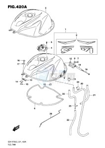 GSX-R750 drawing FUEL TANK L5