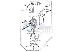 BW'S 100 drawing CARBURETOR