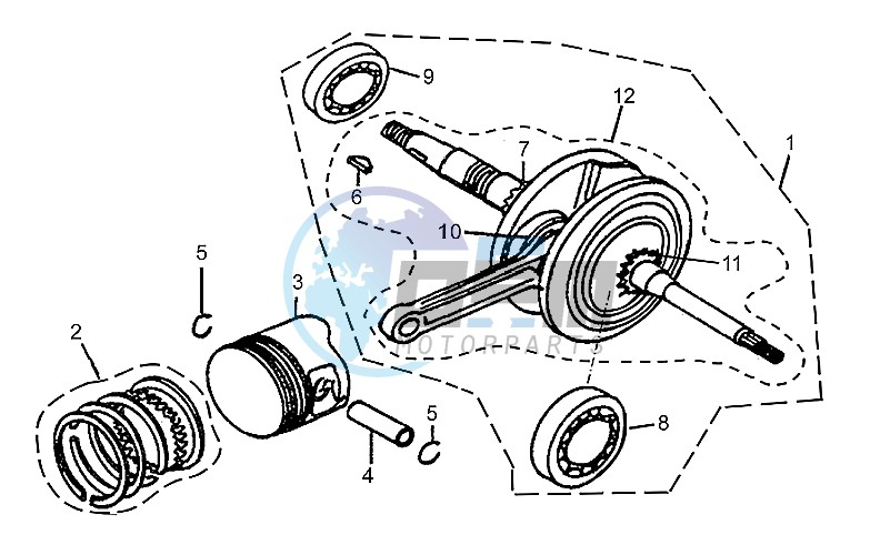 Crankshaft cpl