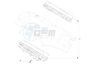 SPRINT 50 2T NOABS E2 (EMEA) drawing Meter combination - Cruscotto