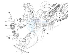 MP3 300 YOURBAN LT RL-SPORT NOABS E4 (EMEA) drawing Fuel tank