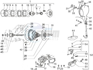 PX 150 2T NOABS E3 (EMEA, APAC, LATAM) drawing Gear-box components