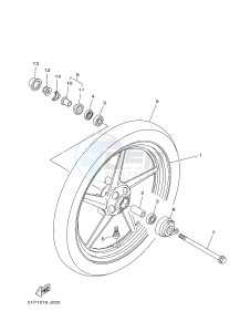 YBR125ED (51D3) drawing FRONT WHEEL