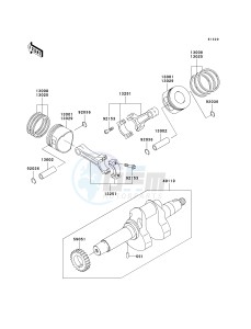 KAF 620 J [MULE 3010 TRANS4X4] (J6J-J8F) J8F drawing CRANKSHAFT_PISTON-- S- -