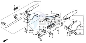 NV400C drawing EXHAUST MUFFLER