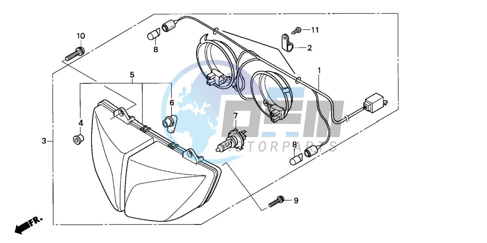 HEADLIGHT (CBF600S/SA)