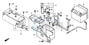 VT750DCA SHADOW SPIRIT drawing BATTERY