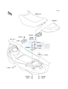 JT 1500 A [STX-15F] (A6F-A9F) A6F drawing SEAT