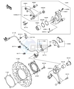 Z1000 ZR1000FFF FR GB XX (EU ME A(FRICA) drawing Rear Brake