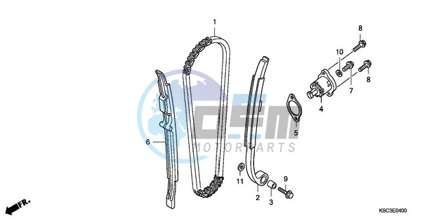 CAM CHAIN/TENSIONER