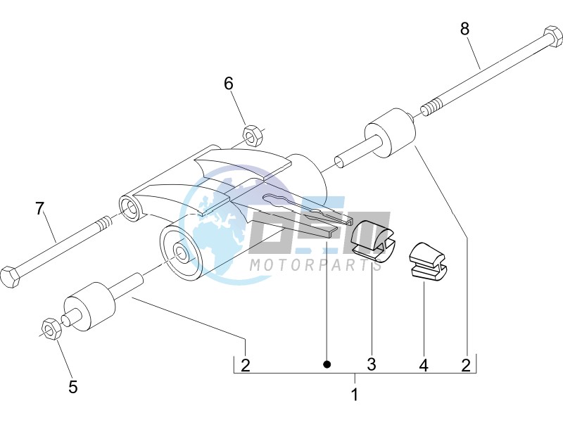 Swinging arm