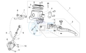 Dorsoduro 750 ABS USA-CND (NAFTA) (CND, USA) drawing Clutch pump