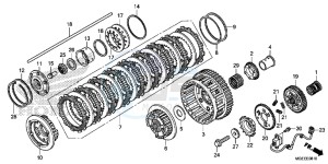 VFR1200FF VFR1200F UK - (E) drawing CLUTCH (VFR1200F)