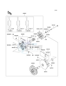 KRF 750 G [TERYX 750 FI 4X4] (G9F) G9F drawing DRIVE CONVERTER