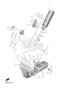 YZF-R6 YZF600 R6 (BN66) drawing EXHAUST