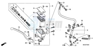 VT750C9 Australia - (U / MK) drawing FRONT BRAKE MASTER CYLINDER